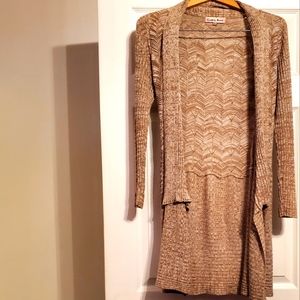Tan duster cardigan
